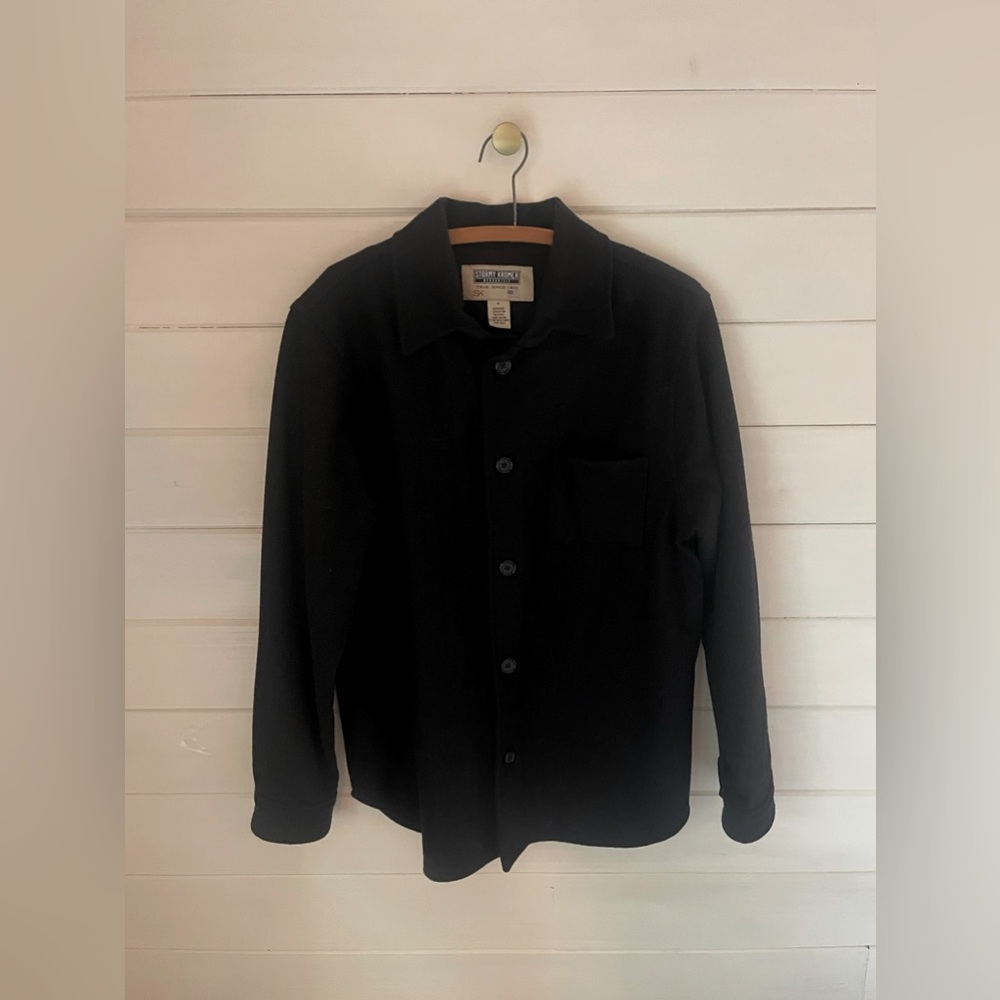 STORMY KROMER  Wool Shacket Shirt Jack Men’s Sz SMALL Black Made in USA 🎁